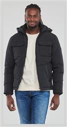 Ανδρικό Χειμωνιάτικο Μπουφάν Puffer Μαύρο Jack & Jones