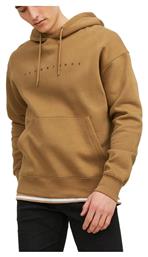Ανδρικό Φούτερ με Κουκούλα Καφέ Jack & Jones