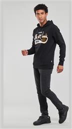 Ανδρικό Φούτερ με Κουκούλα Μαύρο Jack & Jones