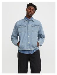 Ανδρικό Τζιν Χειμωνιάτικο Μπουφάν Μπλε Jack & Jones
