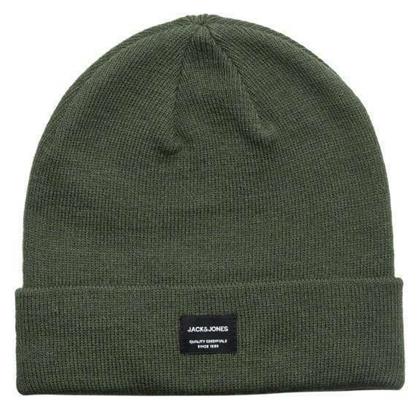Ανδρικός Beanie Σκούφος σε Χακί χρώμα Jack & Jones