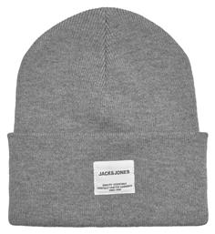 Ανδρικός Beanie Σκούφος σε Γκρι χρώμα Jack & Jones