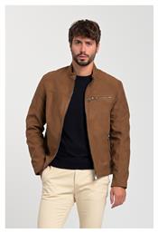 Biker Μπουφάν από Δερματίνη Cognac Jack & Jones