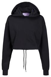Cropped Γυναικείο Φούτερ με Κουκούλα Μαύρο Jack & Jones