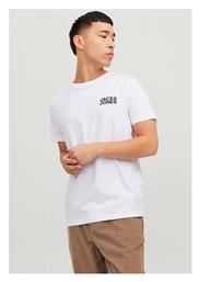 Jjecorp Ανδρικό T-shirt Κοντομάνικο Λευκό Jack & Jones