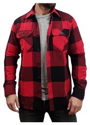 Overshirt Φανελένιο Πουκάμισο Κόκκινο Jack & Jones
