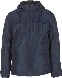 Jack & Jones Παρκά Μπλε Μπουφάν Με Κουκούλα 12115962 από το Spartoo