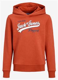 Παιδικό Φούτερ με Κουκούλα Πορτοκαλί Jack & Jones