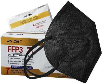 JADA 7ply Μάσκα Προστασίας FFP3 NR σε Μαύρο χρώμα 20τμχ