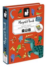 Παιχνίδι Κατασκευών Dinosaurs Magneti'book για Παιδιά 3+ Ετών Janod