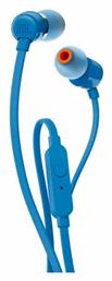 T110 In-ear Handsfree Ακουστικά με Βύσμα 3.5mm Μπλε JBL