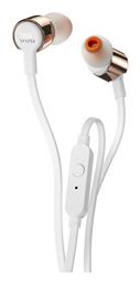T210 In-ear Handsfree με Βύσμα 3.5mm Ροζ Χρυσό JBL