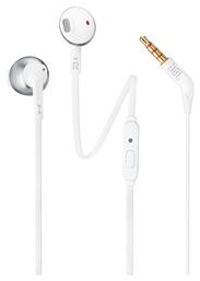 Tune 205 Earbuds Handsfree με Βύσμα 3.5mm Ασημί JBL