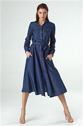 JEAN MIDI ΦΟΡΕΜΑ ΜΕ ΖΩΝΗ - 397811 από το Style Icon Boutique
