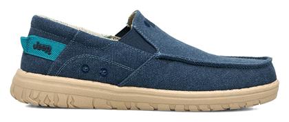 Jeep Ανδρικα Sneakers-samoa Slip On-casual-extra Light-anatomika-extra Soft/comfort-memory-foam- Μπλε Canvas - Jeep Footwear