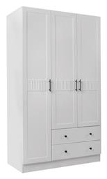 Jenna Τρίφυλλη Ντουλάπα 105x50x182cm Λευκό - Megapap