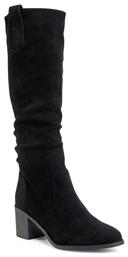 WS14438-02 Suede Γυναικείες Μπότες με Μεσαίο Τακούνι Jenny Fairy