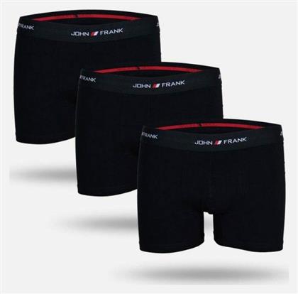 Basics Ανδρικά Μποξεράκια Μαύρα 3Pack John Frank
