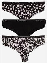 Black & White Βαμβακερά Γυναικεία Slip 3Pack John Frank