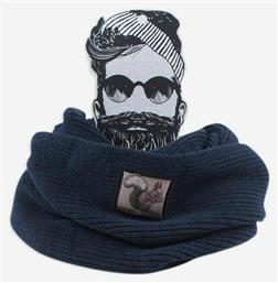 Squirrel Ανδρικό Κασκόλ Navy Μπλε John Frank