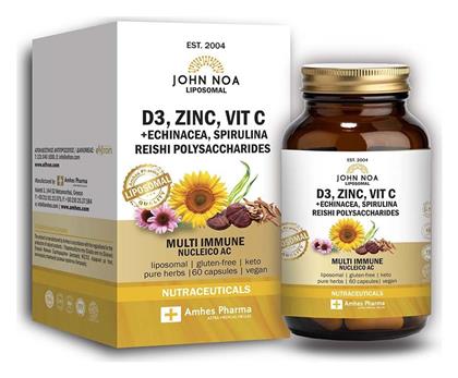 Liposomal D3, Zinc, Vit C+Echinacea, Spirulina, Reishi Polysaccharides 60 κάψουλες John Noa