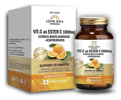 Liposomal Vitamin C as Ester C Βιταμίνη 1000mg 60 φυτικές κάψουλες John Noa
