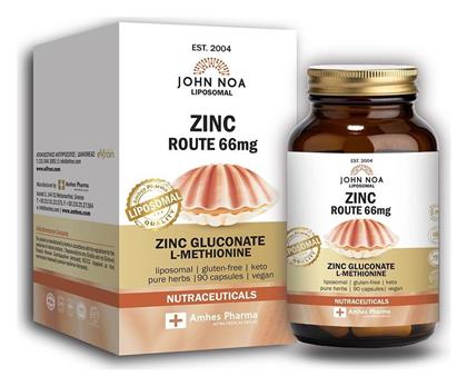 Liposomal Zinc Route 66mg 90 φυτικές κάψουλες John Noa