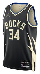 NBA Swingman Giannis Antetokounmpo Milwaukee Bucks City Edition Ανδρική Φανέλα Εμφάνισης Μπάσκετ Jordan