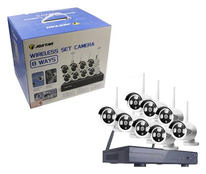 Σύστημα Παρακολούθησης 8 Ασύρματων Καμερών IP 1080p Jortan