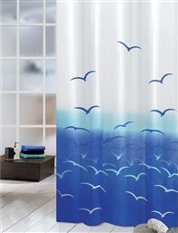 Joy Bath Υφασμάτινη Κουρτίνα Μπάνιου 180x200 Seagulls