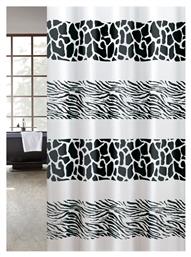 Joy Bath Υφασμάτινη Κουρτίνα Μπάνιου 180x200 Zebra από το HouseBay