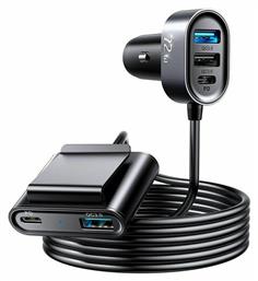 JR-CL05 Φορτιστής Αυτοκινήτου με Θύρες 3xUSB-A 2xType-C και Καλώδιο Ενσωματωμένο Joyroom
