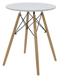Julita Στρογγυλό Τραπέζι Ξύλινο 60x60x73εκ. Pakketo