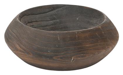 Διακοσμητικό Μπωλ Ξύλινο Καφέ 30x30cm Kaemingk