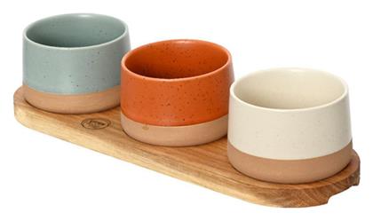 Ξύλινη Ορντεβιέρα 3 Θέσεων Πολύχρωμη Π32.5xΜ11xΥ7cm Kaemingk