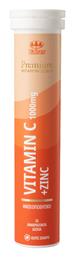 Premium Vitaminology Vitamin C & Zinc Βιταμίνη 1000mg 20 αναβράζοντα δισκία Kaiser 1889