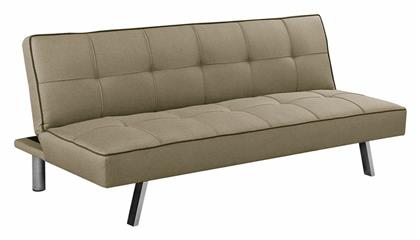 Kappa Τριθέσιος Καναπές Κρεβάτι Μπεζ 175x83εκ. Woodwell