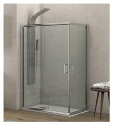 New Flora 100 Καμπίνα Ντουζιέρας με Συρόμενη Πόρτα 80x140x180cm Clear Glass Karag