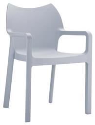 Καρέκλα Diva Silver Grey 57x53x84εκ. Siesta Exclusive