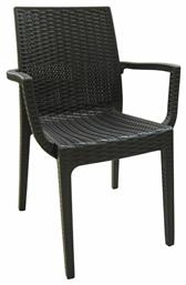 Καρέκλα Εξωτερικού Χώρου Rattan Dafne Καφέ 54x55x85εκ. Woodwell
