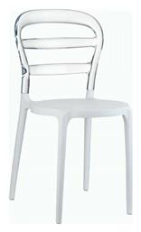 Καρέκλα Κουζίνας Bibi White / Clear - Siesta Exclusive