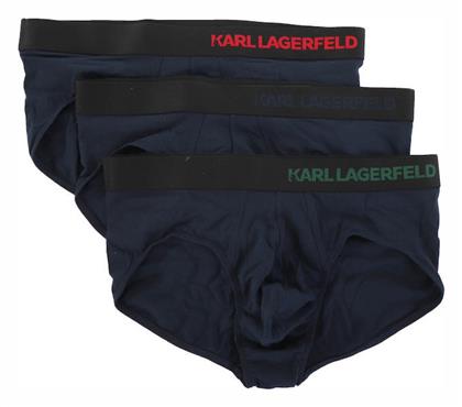 Ανδρικά Σλιπ Μπλε Μονόχρωμα 3Pack Karl Lagerfeld