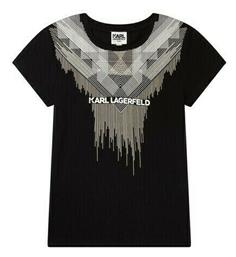Παιδικό T-shirt Μαύρο Karl Lagerfeld