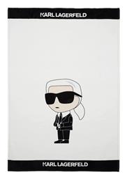 Πετσέτα Θαλάσσης Λευκή 180x110εκ. Karl Lagerfeld