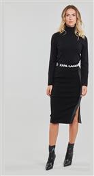 Ψηλόμεση Midi Φούστα σε Μαύρο χρώμα Karl Lagerfeld