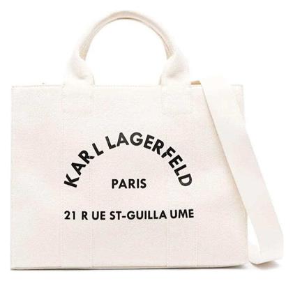 Rsg Square Medium Γυναικεία Τσάντα Tote Χειρός Μπεζ Karl Lagerfeld