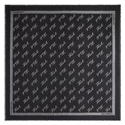 Scarf Γυναικείο Μεταξωτό Φουλάρι Μαύρο Karl Lagerfeld