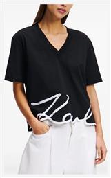 Signature T-Shirt Μαύρο Karl Lagerfeld
