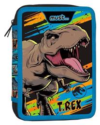 Κασετίνα Γεμάτη 2 Θήκες 15x5x21cm Jurassic T-rex Πολύχρωμη 000570979 Must