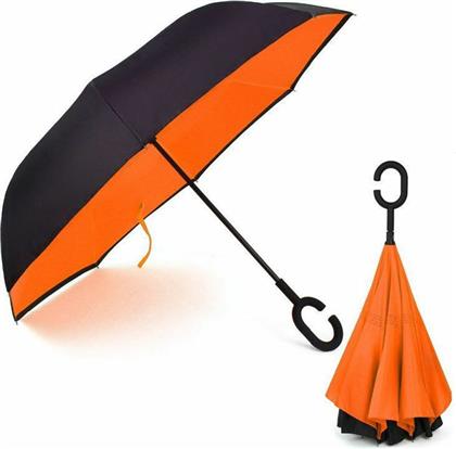 Kazbrella Ομπρέλα Βροχής με Μπαστούνι Πορτοκαλί